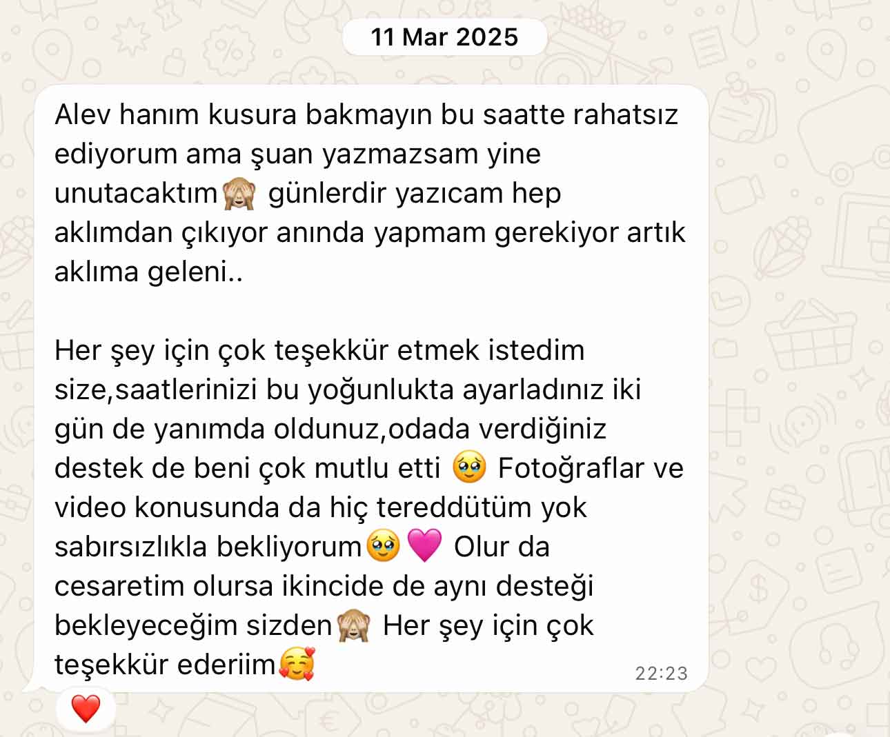 WhatsApp yorumu
