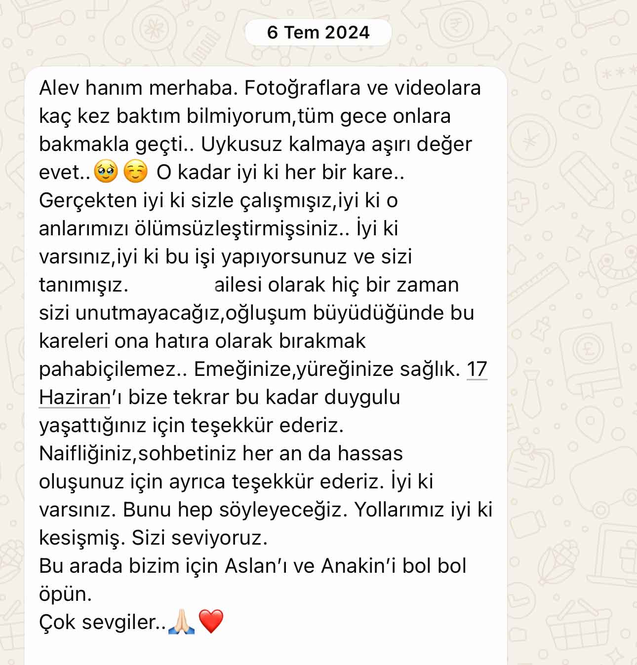 WhatsApp yorumu