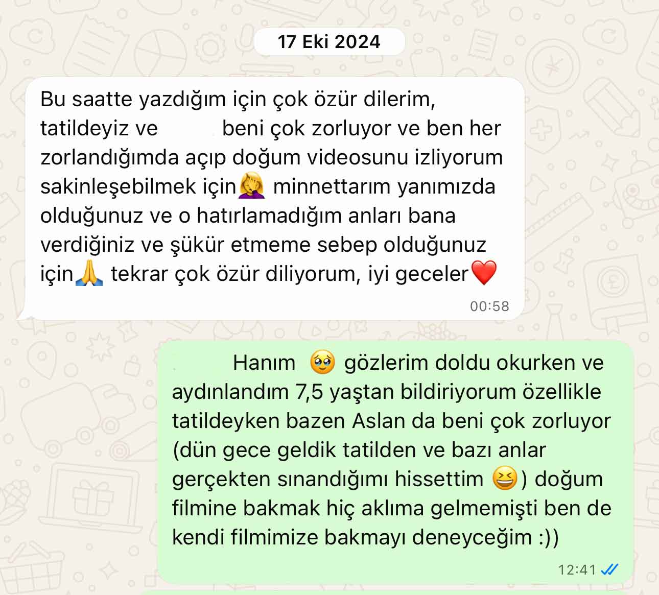 WhatsApp yorumu